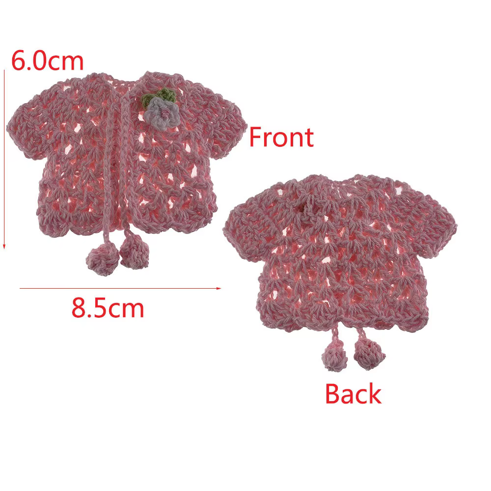 Pull en crochet l'inventaire fait à la main avec fleur