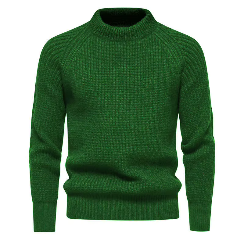 Pull d'automne à col rond pour hommes, nouveaux tricots à manches longues, coupe cintrée