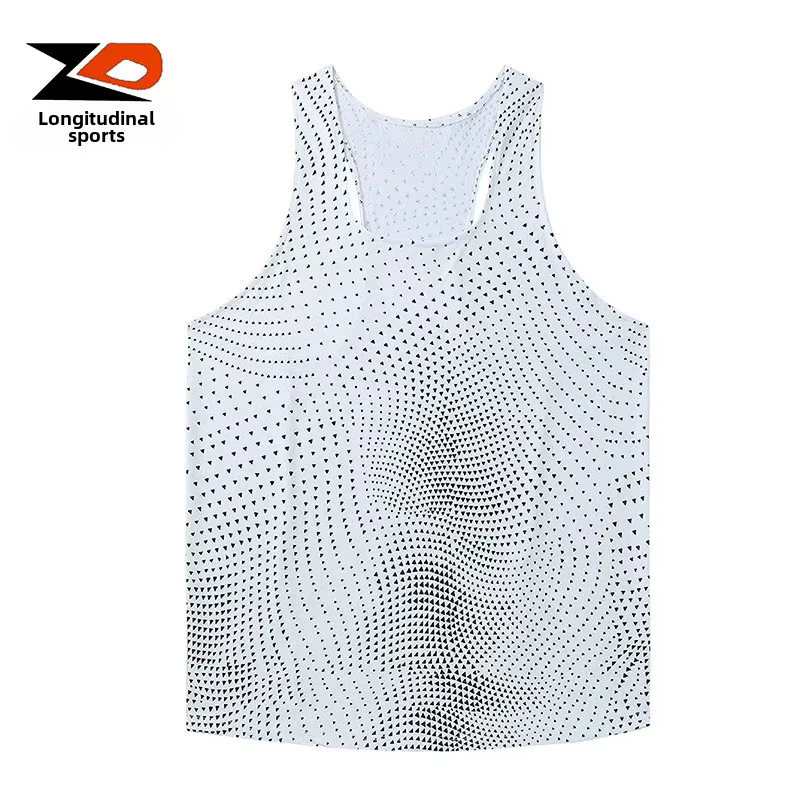 Gilet de course Marathon pour hommes, Ultra-léger, respirant, séchage rapide, vêtements d'entraînement sportif, extrémité longitudinale ZD, vêtements de sport