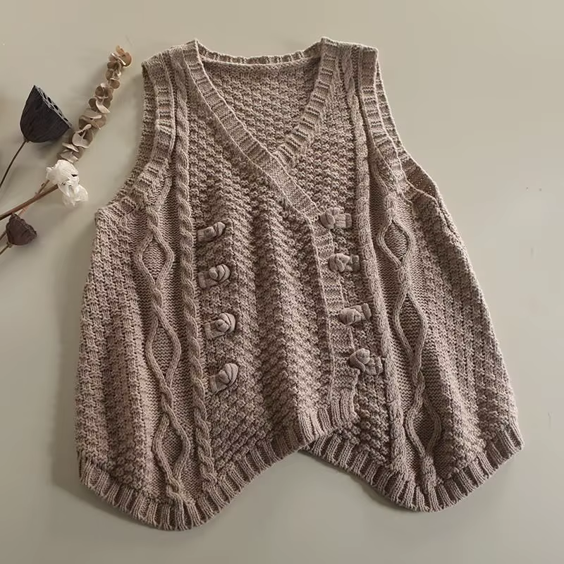 Pull-Over Vintage à lèvent pour Femme et Fille