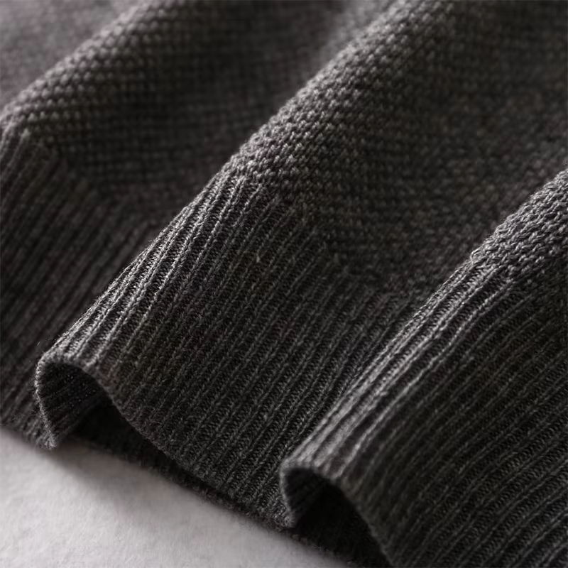 Pull en cachemire à col rond pour hommes, pull à manches longues, haut chaud, monochromatique, Mulberry Inj85%, L, XL, média, quotidien, 15%, Circ047