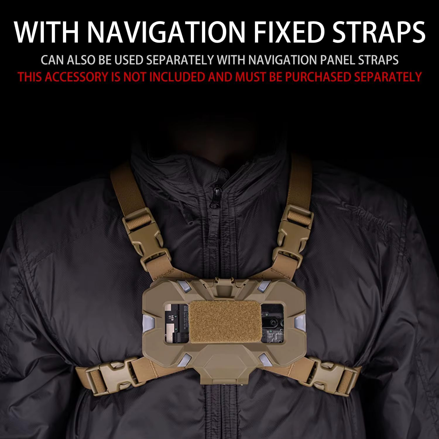 Support de téléphone pour gilet tactique, plaque de téléphone portable pliable, support Molle pour écran 4.7 à 6.7 pouces