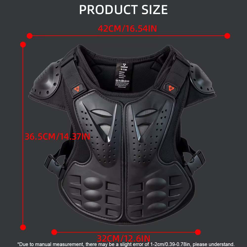 Armure de moto pour enfants, protection Linge de motocross, veste, armures de protection, genouillères d'équitation, DH Moto, armure complète pour enfants