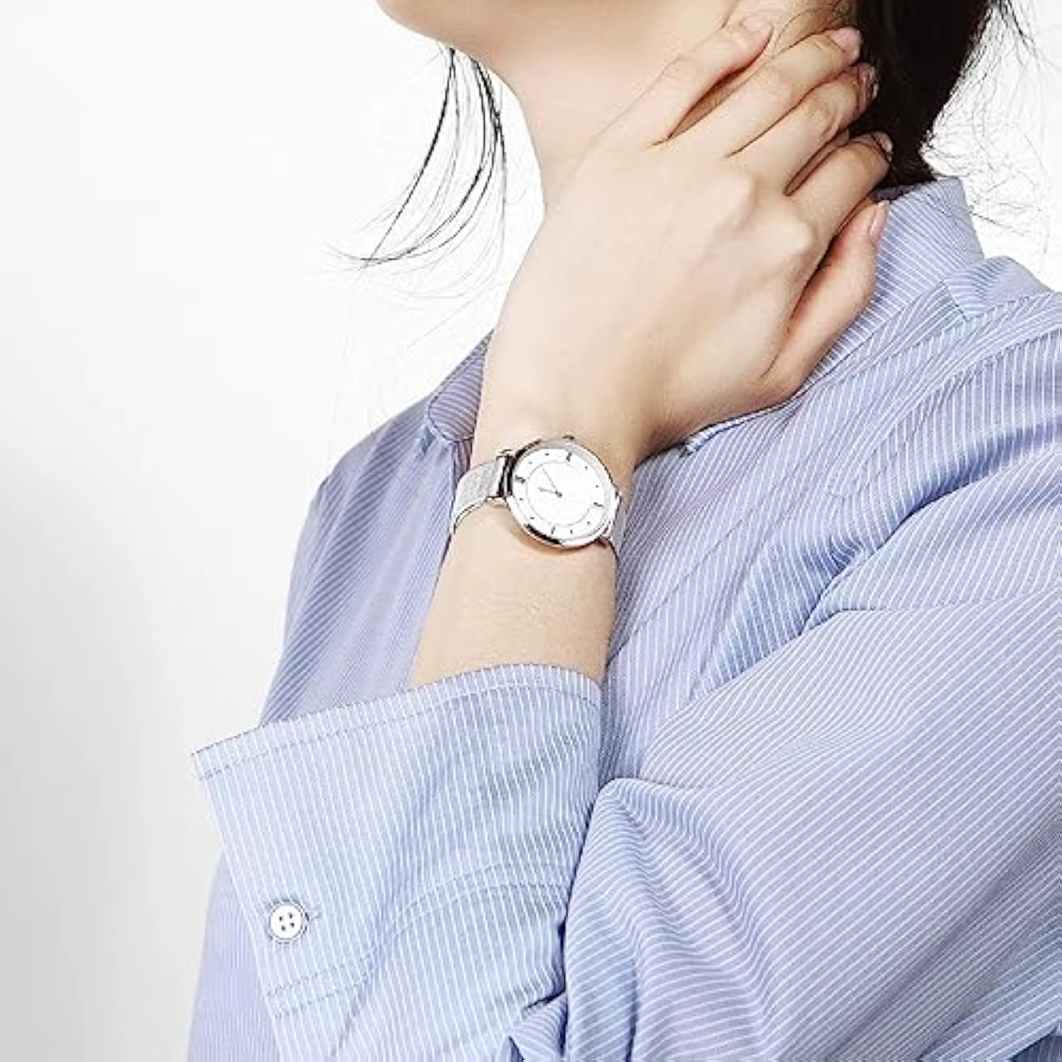 Bracelet de montre en maille métal noir bracelets de montre à dégagement rapide pour hommes femmes en acier inoxydable montres intelligentes Bracelet de remplacement