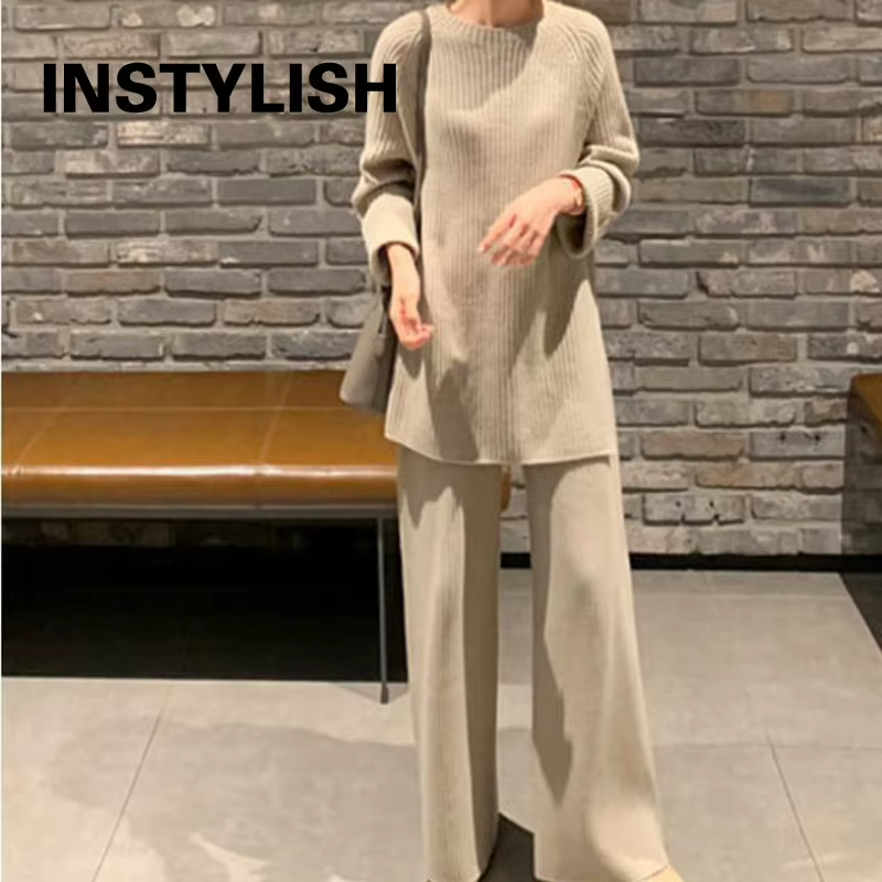 Ensemble pull deux pièces élégant pour femme