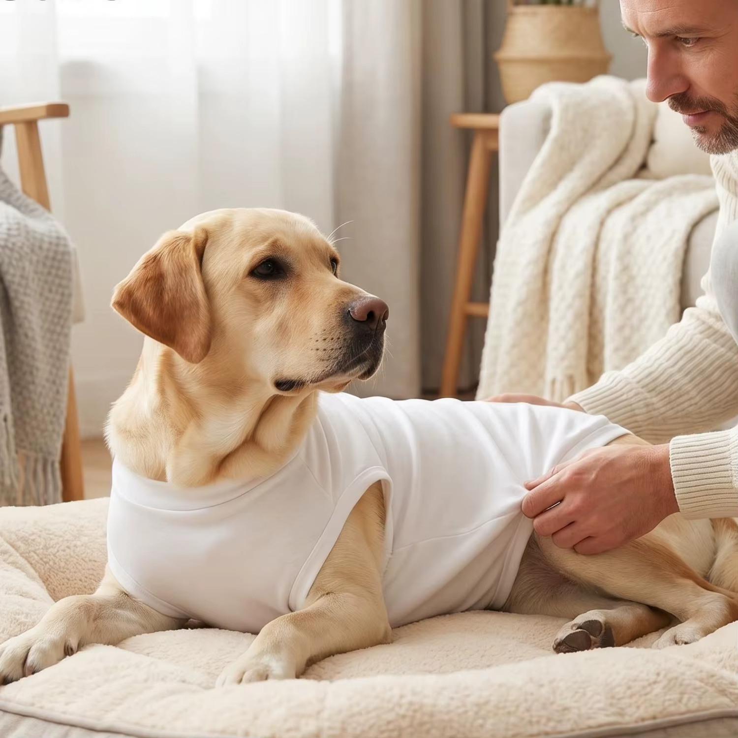 Vêtements pour grands chiens, gilet de couleur unie pour Golden Retriever, Labrador, Husky, T-shirt sans manches pour chien, tenue d'été et de printemps pour animaux de compagnie