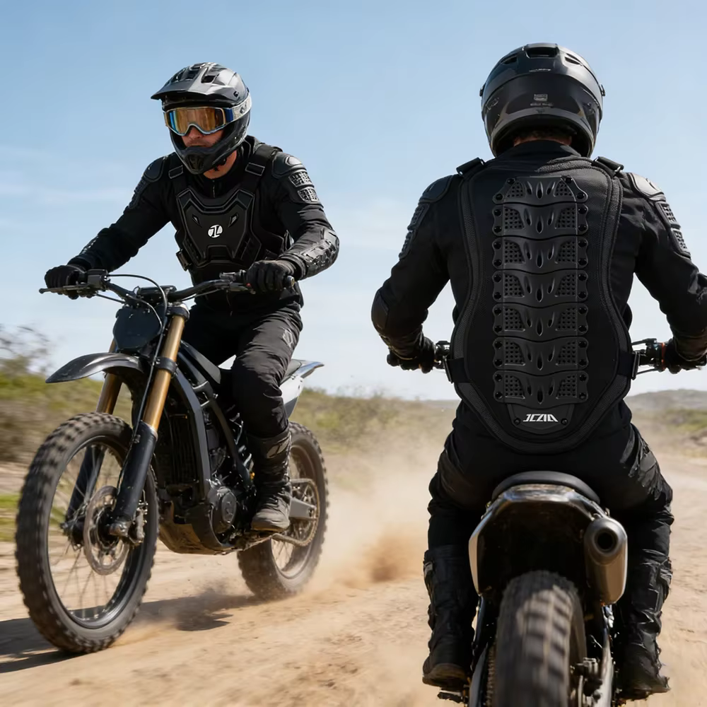 Blouson de protection pour motocross, gilet de moto tout-terrain, protection dorsale et thoracique pour motocross, équipement de protection pour moto tout-terrain