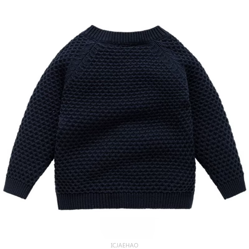 Pull en tricot pour garçons, veste pour enfants, Cardigan à col rond, tenue décontractée, Style Simple, Costumes assortis, automne et hiver, 2025