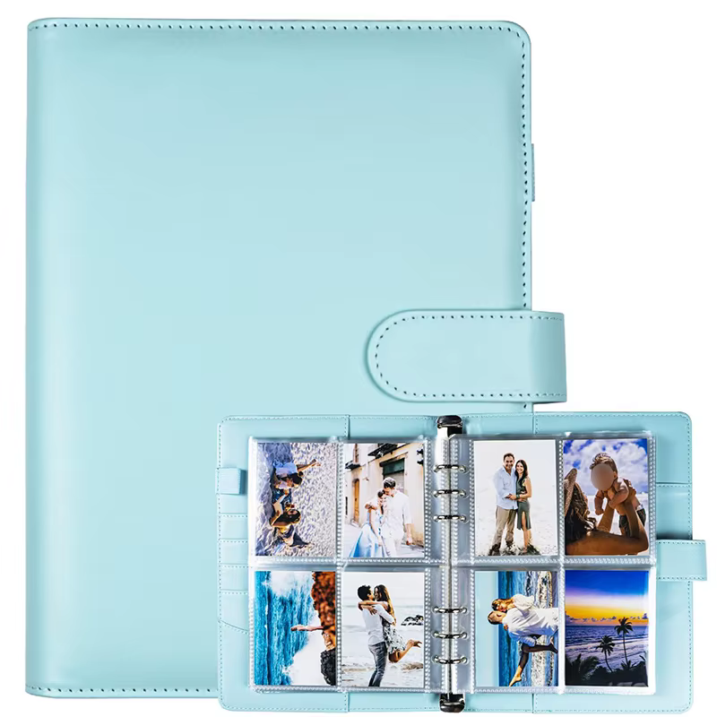 25 pièces Page (4 grilles) carte Photo A5-Binder Kpop Albums photos cartes idole feuilles mobiles recueillir livre classeur porte-carte Photo