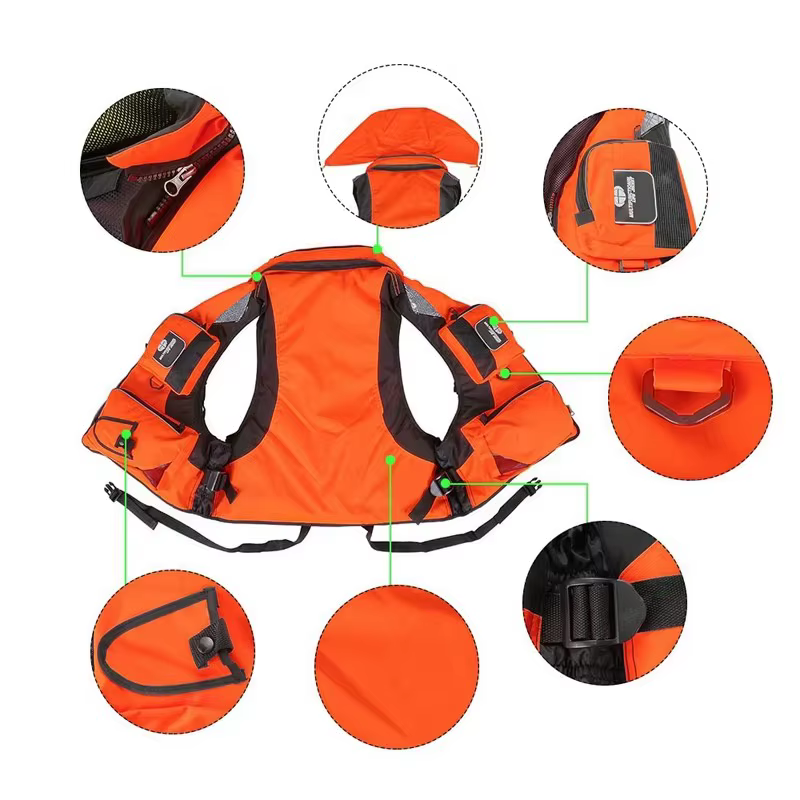 Gilet de sauvetage réglable pour adultes, aide à la flottabilité, natation, bateau, voile, pêche, sports nautiques, veste de sécurité pour homme