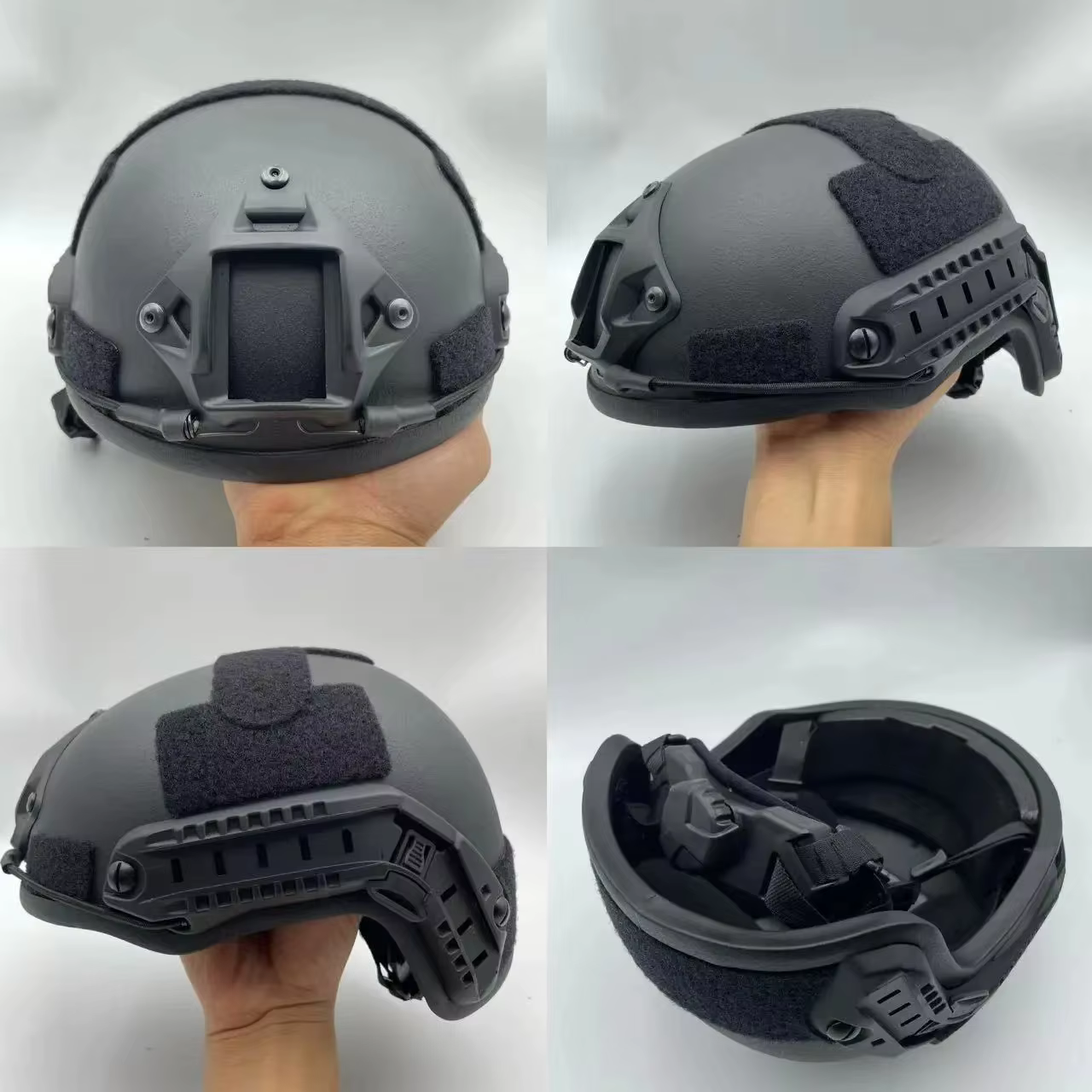 Casque Balistique - Casque Tactique Balistique Wendy Aramid Kevlar FAST Vert Armée NIJ IIIA Coupe Haute - Casque Pare-balles