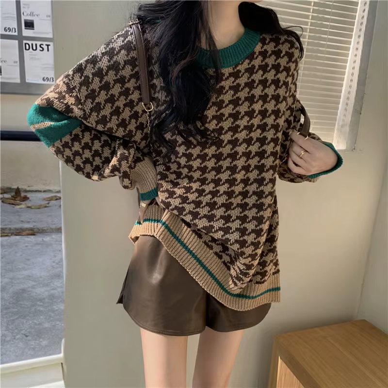 Chandails Vintage pour femmes mignon dames pull avec couvre automne 2025 tendance tricoté Harajuku Crochet Kawaii cachemire hauts nouveau