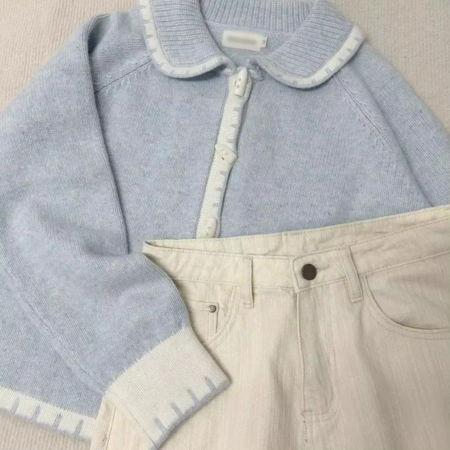 Pull en Corne à Col Beurre pour Femme