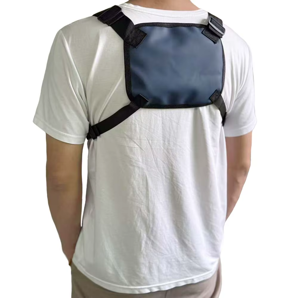 Sac de poitrine de gilet fonctionnel pour vêtements de travail, sac de gilet réfléchissant de marque tendance personnalisé, sac de gilet pour hommes en plein air de rue