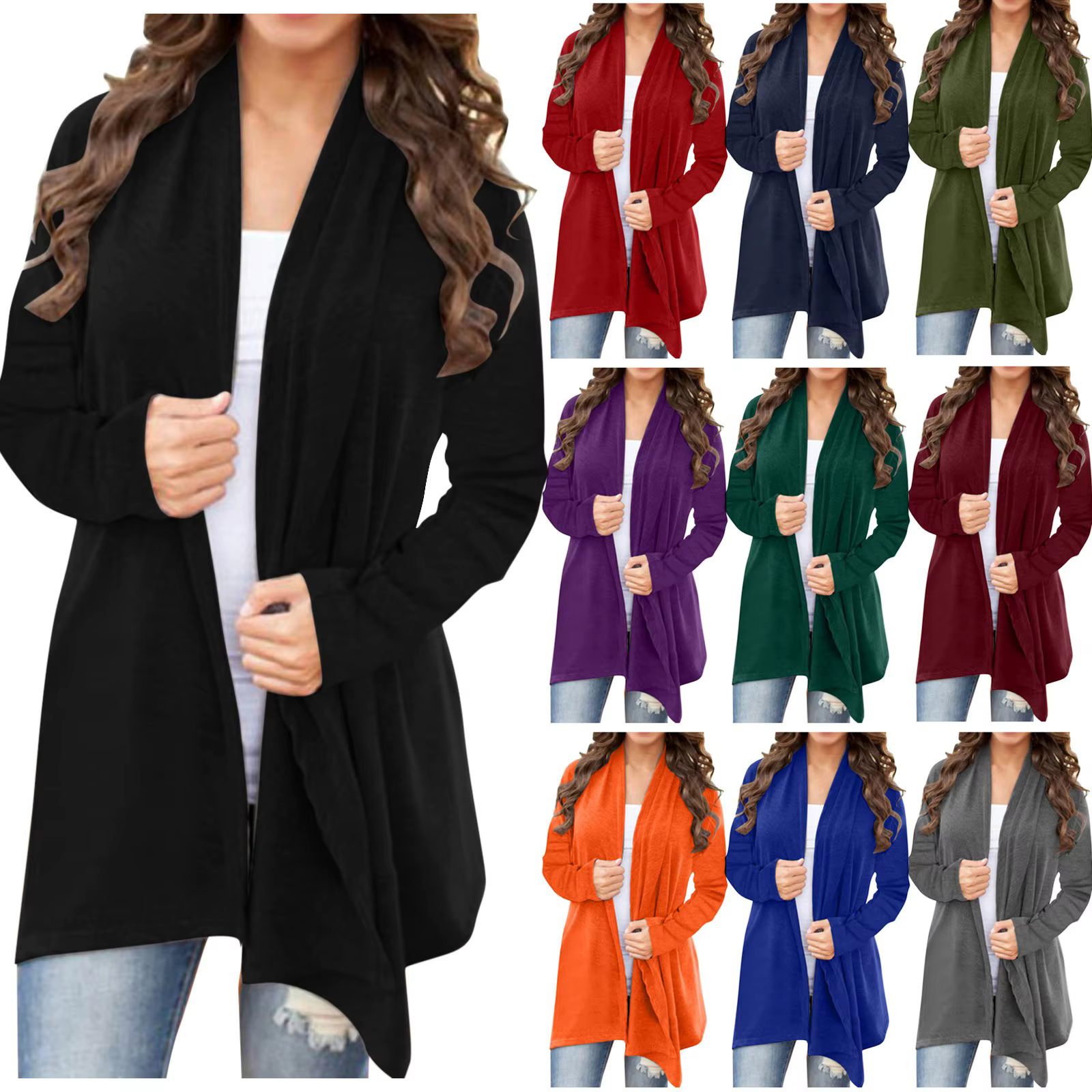 Cardigan léger à manches longues pour femmes