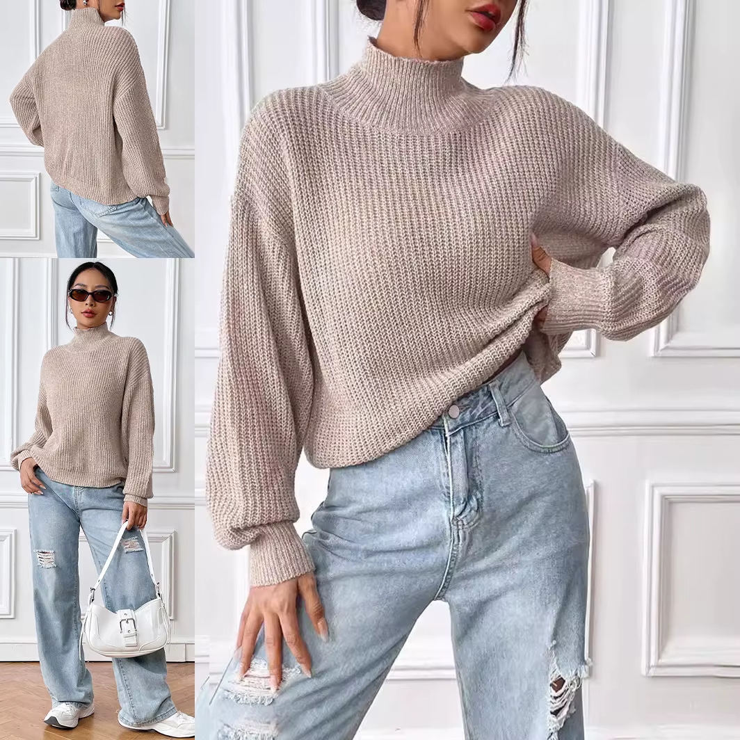 Pull féminin décontracté en polyester pour l'automne confortable et élégant pour femmes occasions spéciales