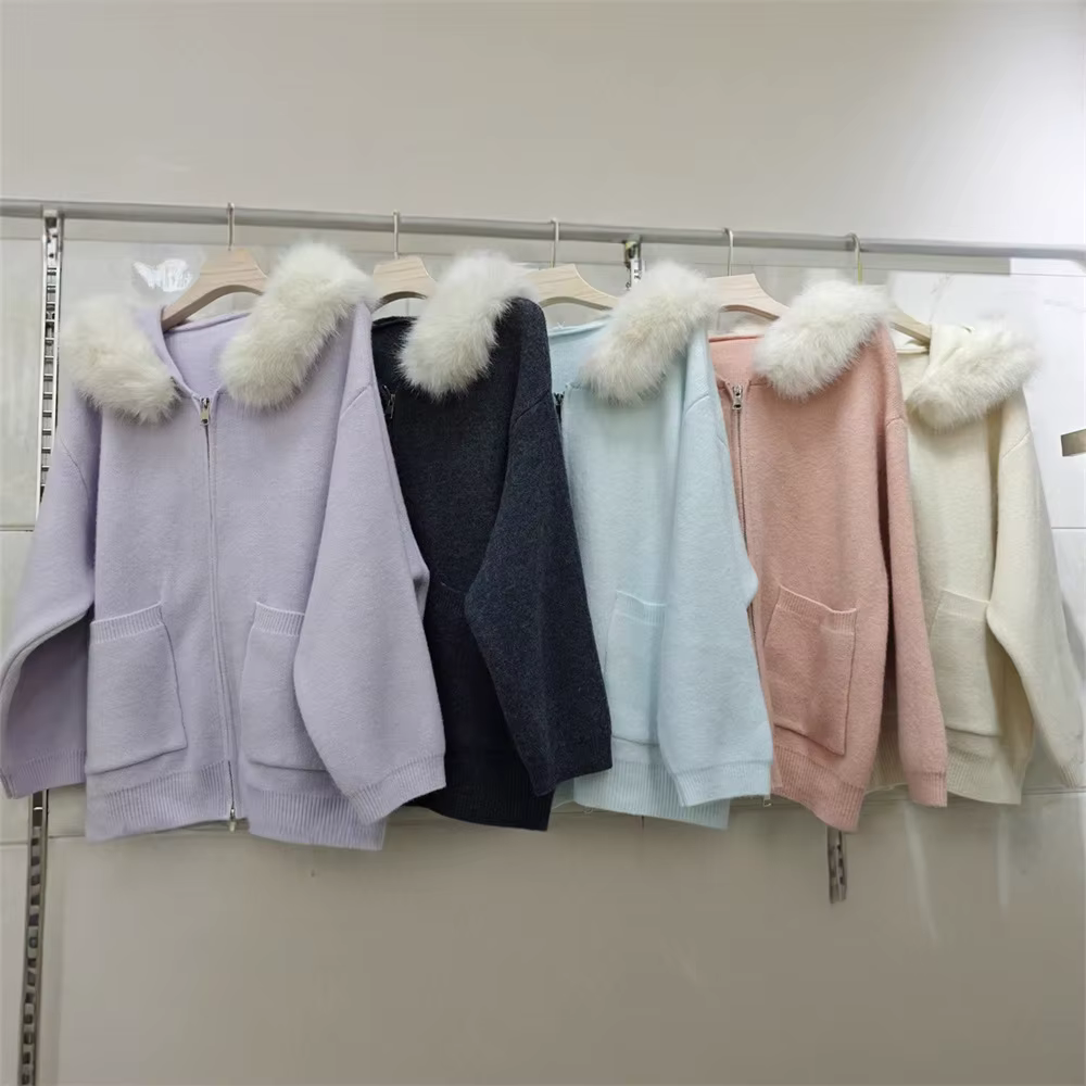 Veste pull à capuche pour femme