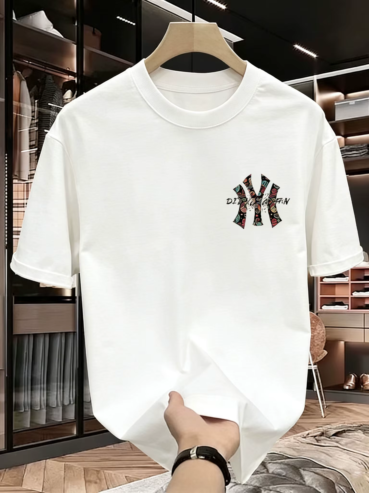 T-shirt imprimé d'été pour homme - T-shirt ample de haute qualité, décontracté, polyvalent et tendance