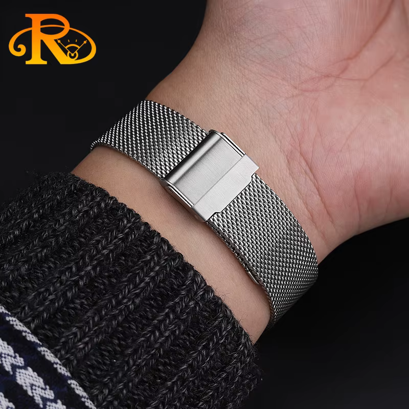Mesh Milanese Watch Band For TISSOT  for Omega for Seiko Watch  Stainless Steel Bracelet Adjustable Strap 18mm 20mm 22mm