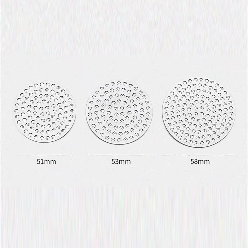 Écran à café expresso 51/53/58mm, filtre à café réutilisable, maille en acier inoxydable, porte-filtre à café, épaisseur de maille, filtre à café