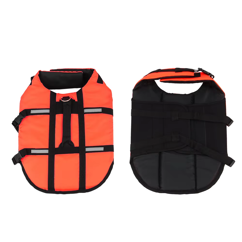 Gilet de sauvetage Orange réfléchissant pour chien, veste d'été pour animaux de compagnie, vêtements pour petits, moyens et grands chiens, maillot de bain