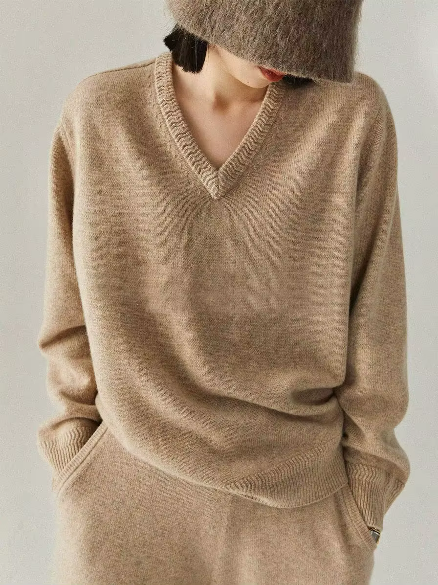 Pull simple en pur cachemire pour femme
