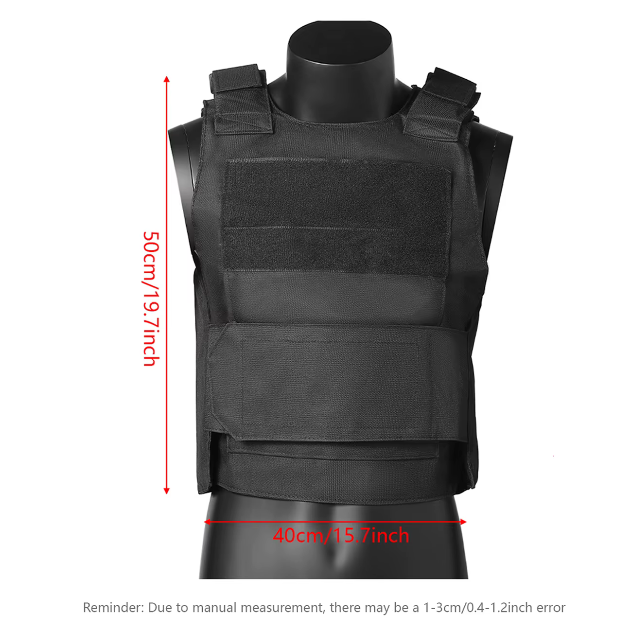 Gilet de chasse avec bretelles et ceinture ajustables en velcro élargis, fabriqué en tissu durable et résistant à l'usure