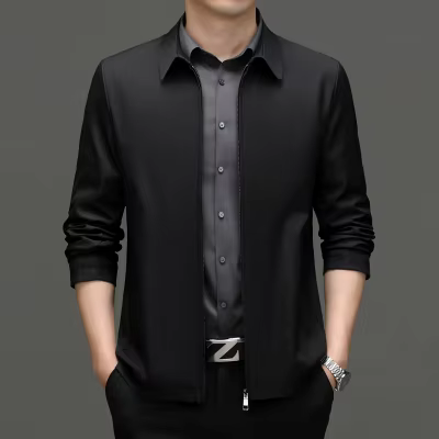 Hommes veste printemps automne nouvelle mode col rabattu intelligent décontracté classique luxe affaires veste marque vêtements d'extérieur et manteaux