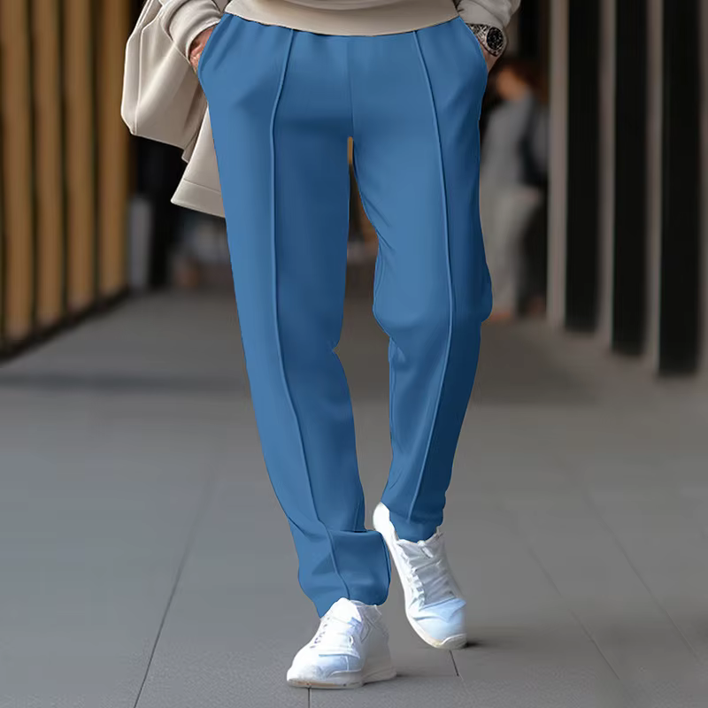 Viser de survêtement décontractés minces pour hommes, pantalons de survêtement à la mode, pantalons de survêtement de sport gaufré, pantalons de survêtement à taille élastique FJG, printemps, automne,
