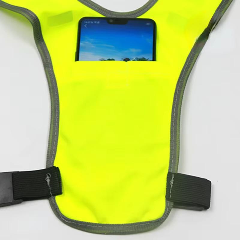 Gilet réfléchissant pour cyclisme, veste de sécurité haute visibilité pour la conduite nocturne, la course à pied, le jogging, le cyclisme, la moto, les sports de plein air
