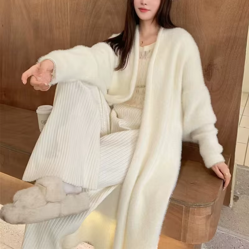 Cardigan Long blanc pour femmes