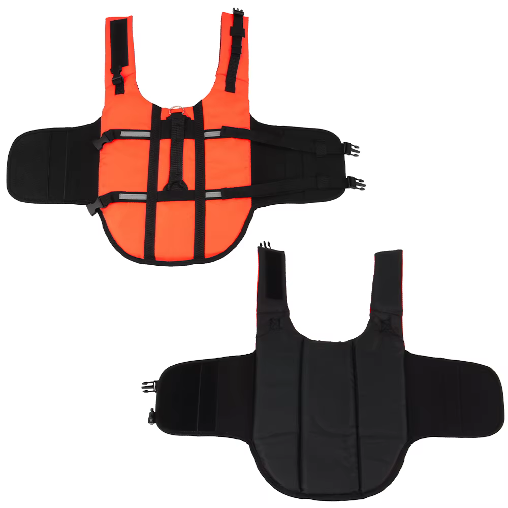 Gilet de sauvetage Orange réfléchissant pour chien, veste d'été pour animaux de compagnie, vêtements pour petits, moyens et grands chiens, maillot de bain
