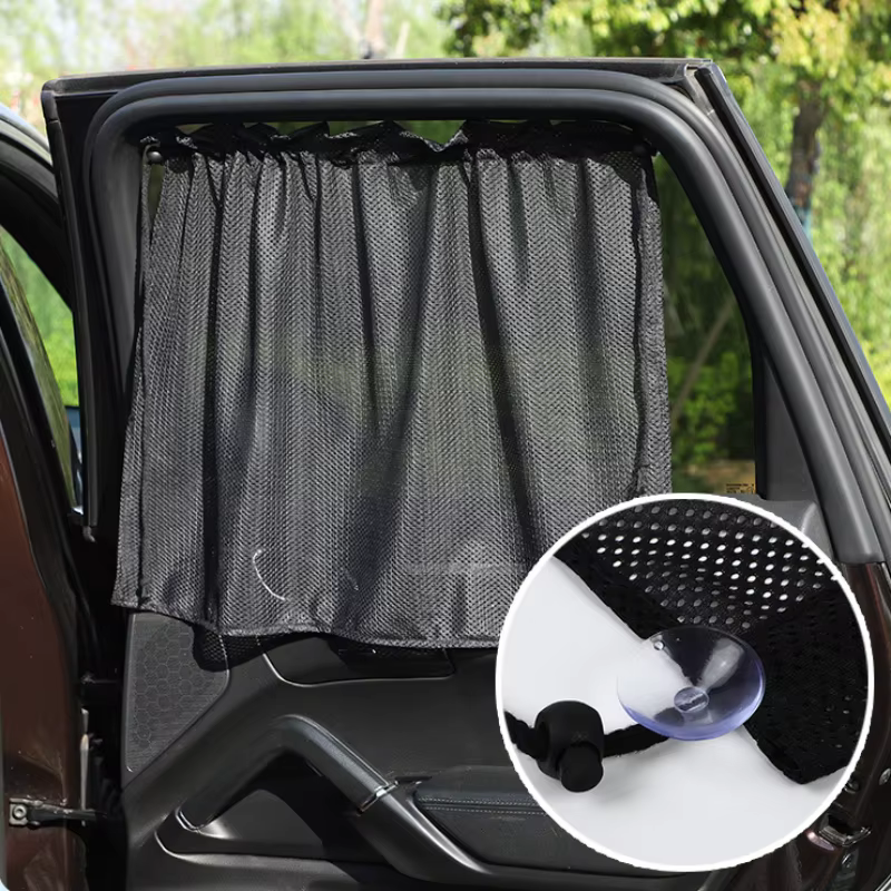 Pare-soleil pour fenêtre de voiture, rideau en maille pour la confidentialité, pare-soleil pour fenêtre latérale de voiture, isolation thermique, protection solaire