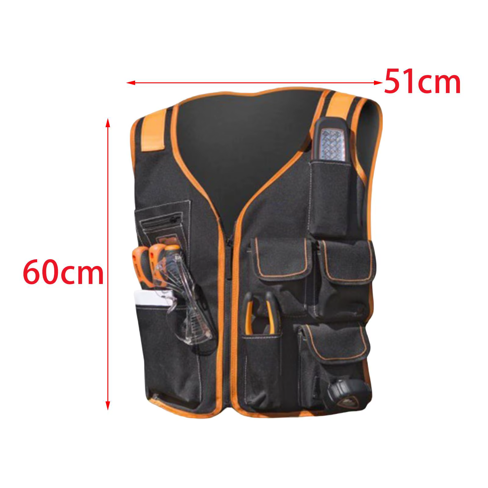 Gilet de travail pour hommes, porte-outils, multi-poches, réglable, universel, pour électriciens, charpentiers, travaux ménagers