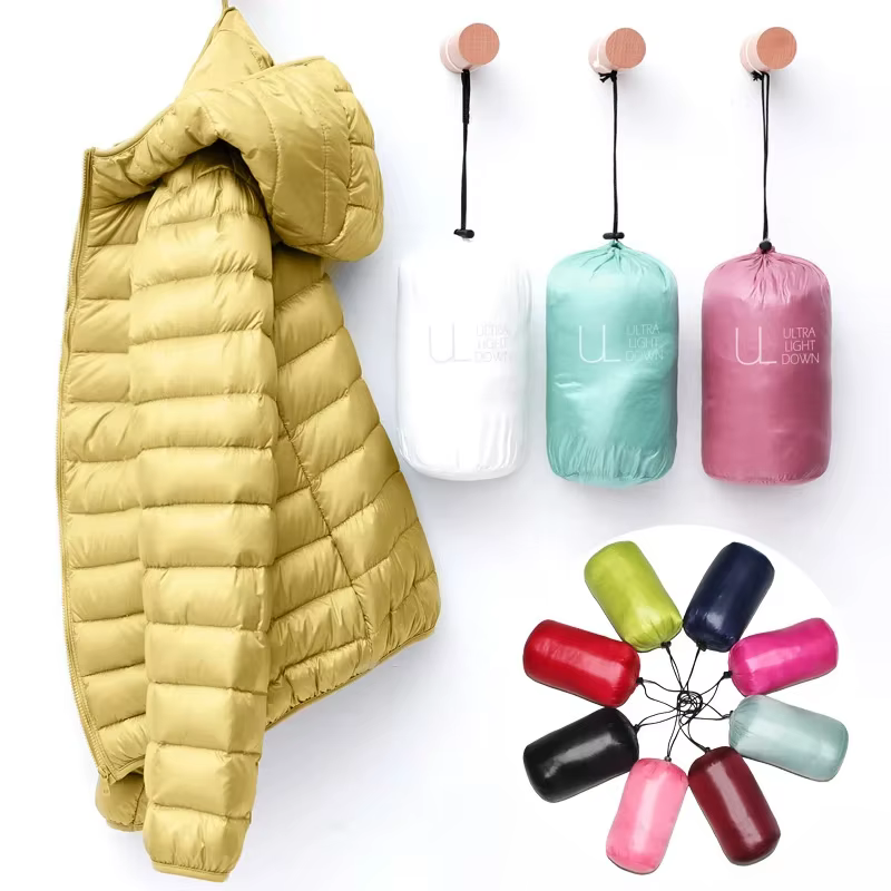 Doudoune Ultralégère à Capuche pour Femme, Manteau Chaud Matelassé, Parka Légère, Printemps Automne et Hiver 2022, 2021