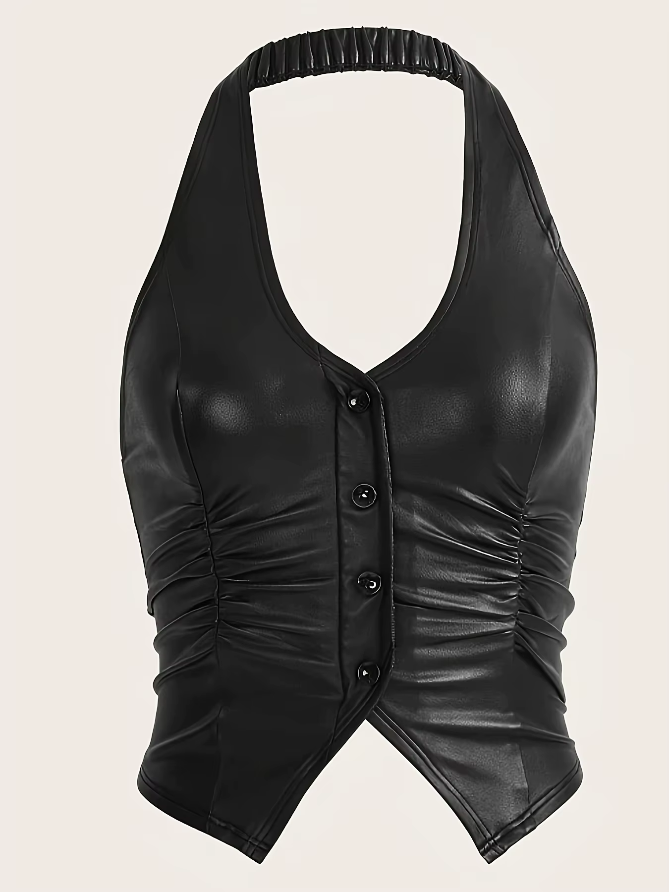 Gilet licou mode femme élégant polyester élasthanne bouton tricoté pour soirées et sorties occasions spéciales