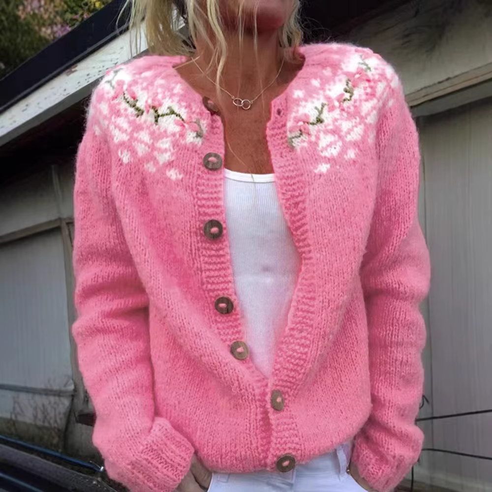 ​ Cardigan en tricot Jacquard de Style ethnique pour femmes