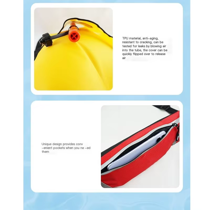 Gilet de pêche gonflable automatique pour adultes, gilet de sauvetage à la taille portable, ceinture de sauvetage, gilet de flottabilité manuel VFI de mer pour la navigation de plaisance