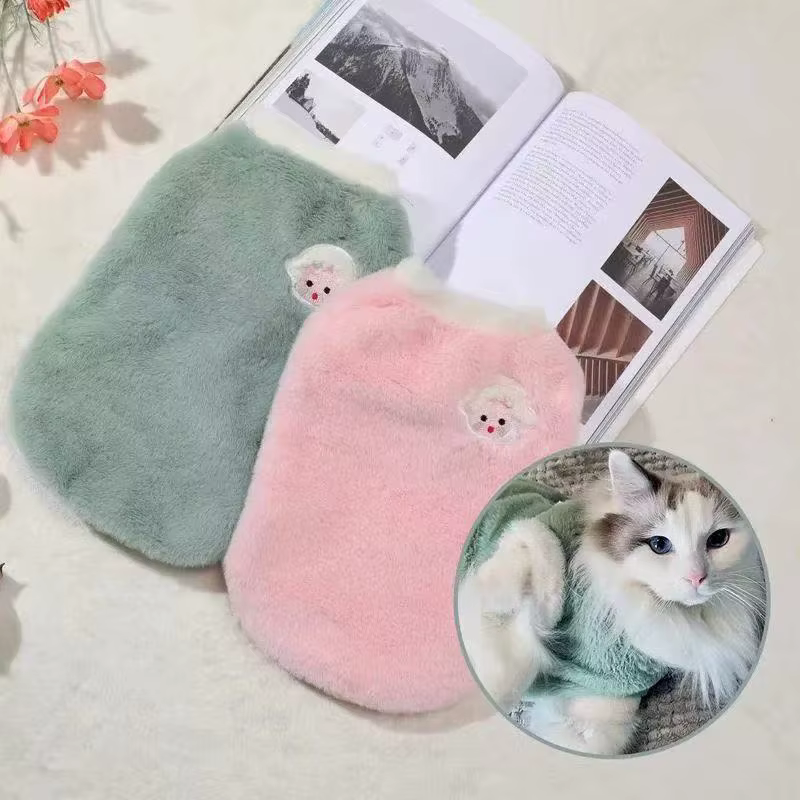Adorables vêtements d'automne et d'hiver pour chat, gilet épais pour la chaleur, conception Anti-chute pour chiots, chatons et petits animaux de compagnie
