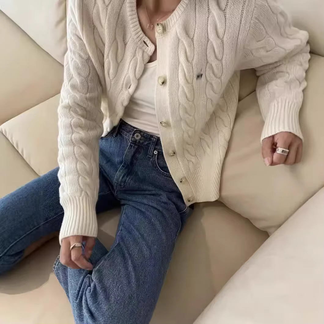 Pull en laine tricoté pour femmes