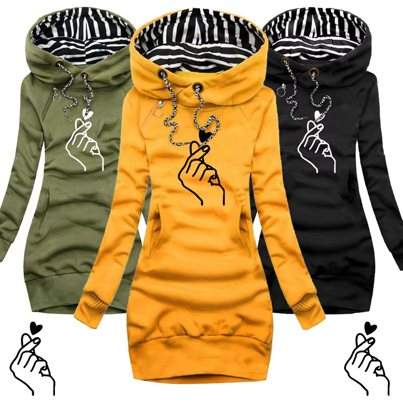 Femmes robe pull à manches longues