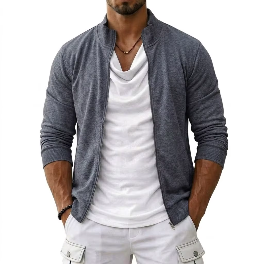 Sweat-shirts à capuche pour hommes, cardigans légers à manches longues, vestes décontractées d'automne, vêtements de travail, vêtements de sport haut de gamme pour hommes