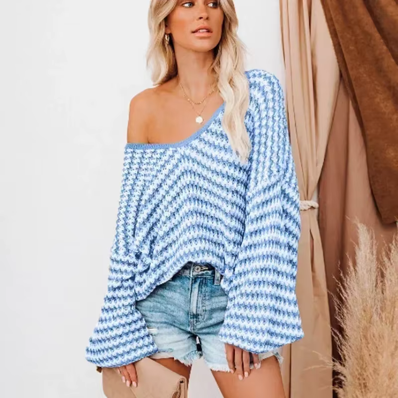 Pull tricoté décontracté pour femme