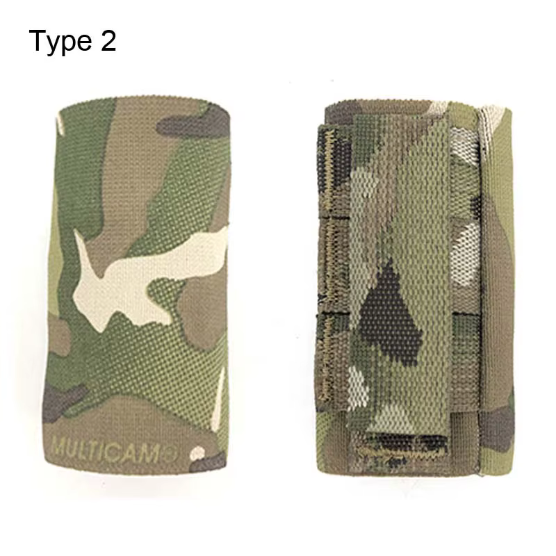 Pochette élastique tactique pour gilet et ceinture, porte-plaques pour harnais de poitrine, support de rangement sécurisé 2'*3' à scratch