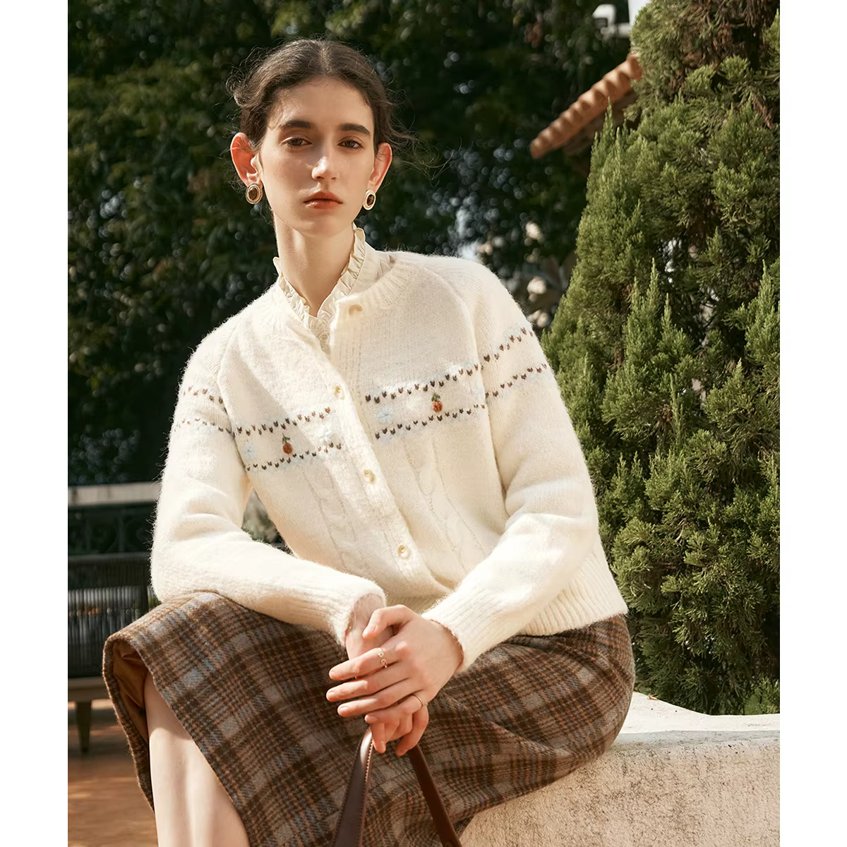 Cardigan OLrain style Mori Girl pour femme