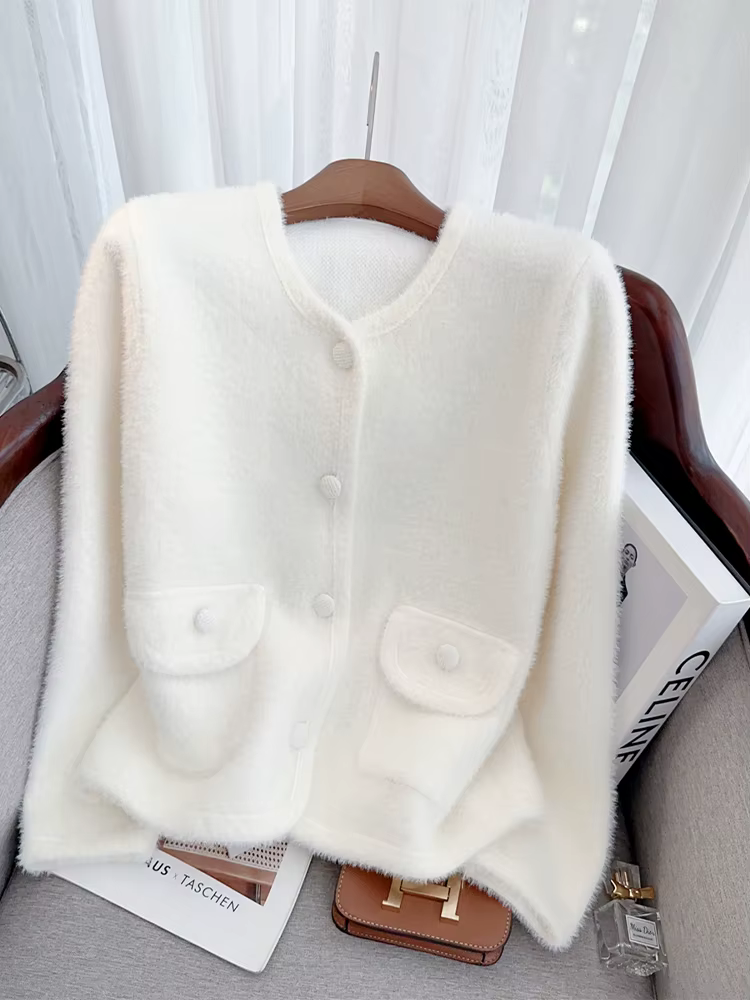 Cardigan rose pour femmes