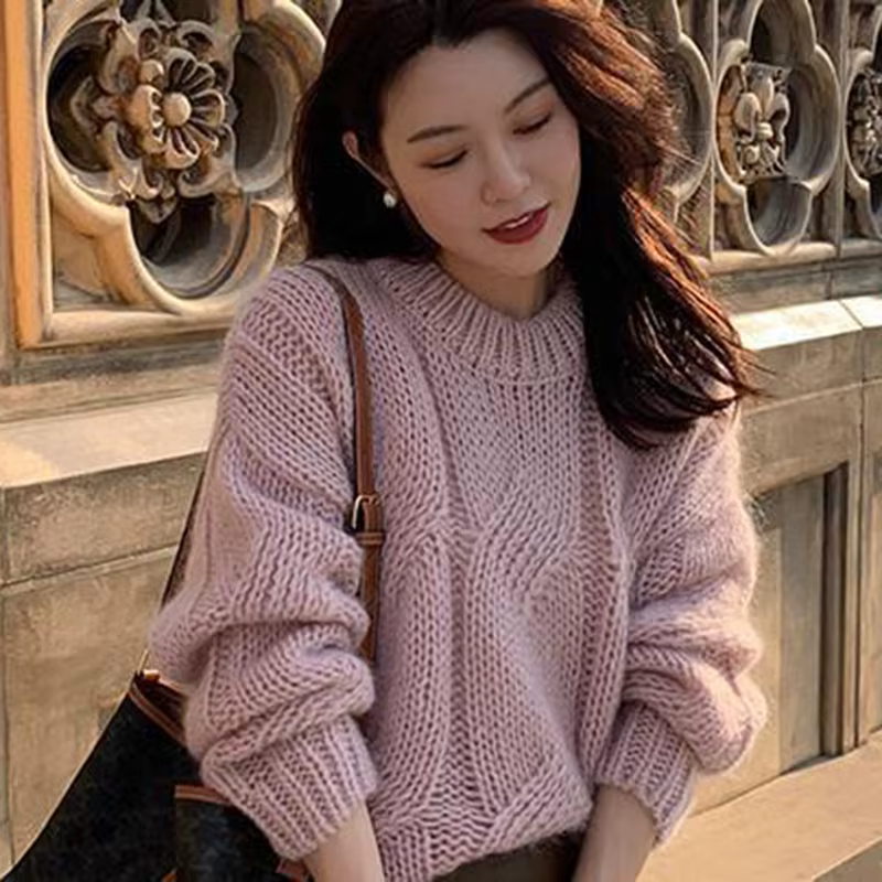 Biyaby-Pull torsadé pour femme