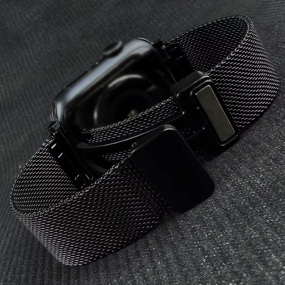 Bracelet magnétique pour Apple watch ultra 2/1 49mm 10 46mm 42mm, iwatch 45mm 44mm 41mm 40mm 38mm, Bracelet à boucle en maille série 9/8/7