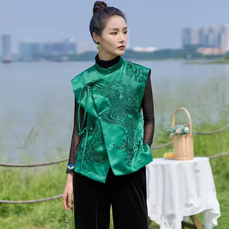 Gilet d'extérieur de Style chinois