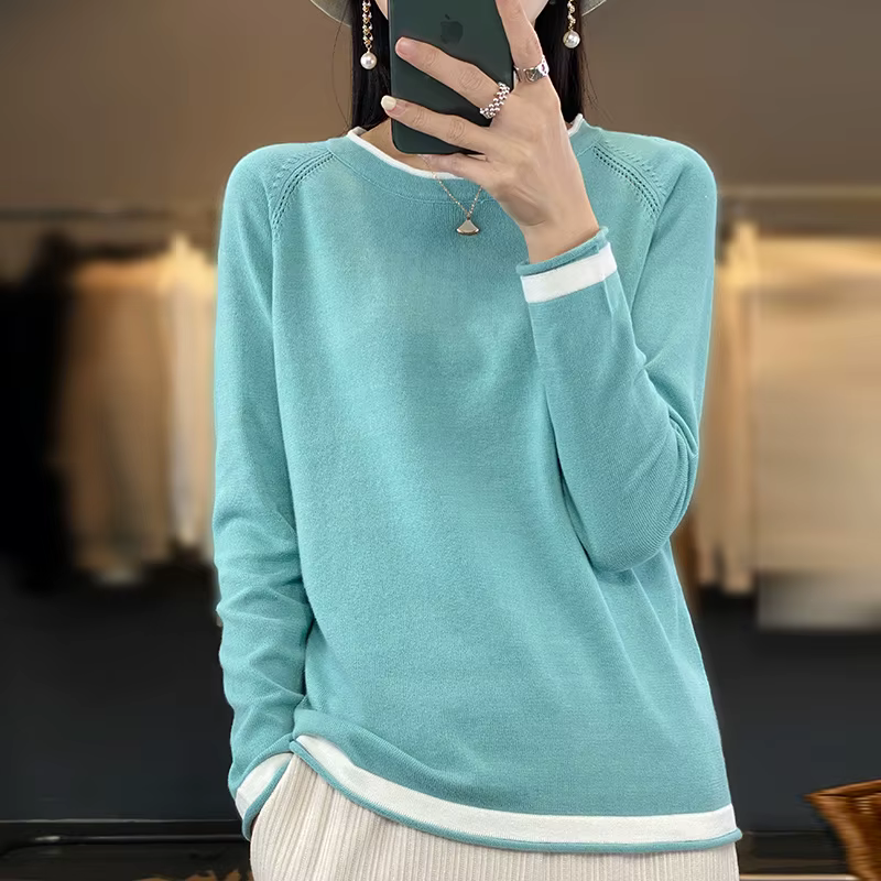 Pull à col rond pour femme